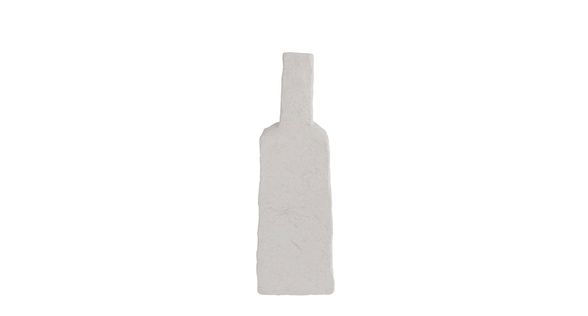 Vaas janis s wit aardew 14x9x39cm