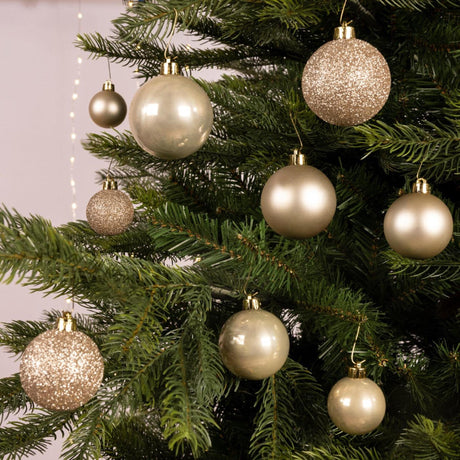 Decoris Weihnachtskugeln Mix Kunststoffperle 30 Stück