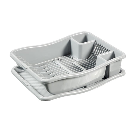 Curver Abtropfgestell mit Plateau hellgrau 29x39x11cm