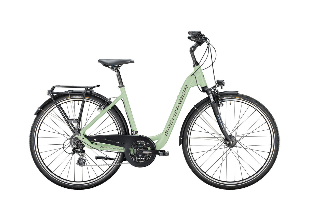 Brennabor Trekkingrad T-40 Mod. 24 Fahrrad brennab.t-40 28 45 Welle 24sp grün schwarz