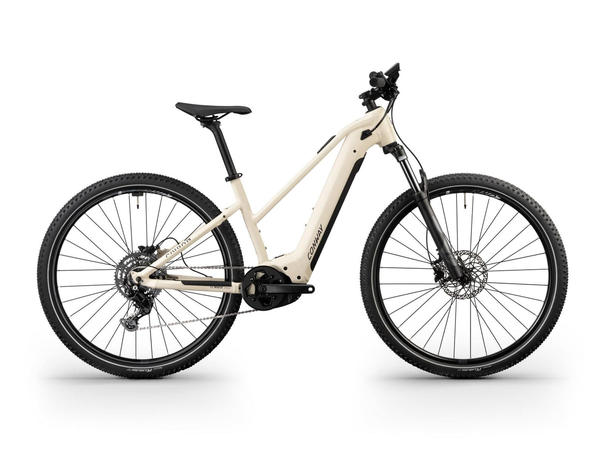 Conway Elektro-MTB-Hardtail Cairon S 1.0 (#1) Erad Cairon S 1.0 Trap. 27 l 9gg elfenbein schwarzmatt