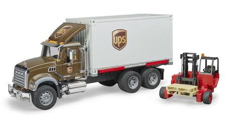 Bruder Auto Truck Mack Ups mit Gabelstapler