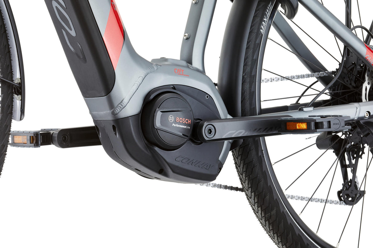 Conway Elektro-Trekkingrad Cairon T 2.0 500 mod. 23 ebike conw.cairon t 2,0 500 28 48 Durchm. grau rot