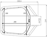Victoria-Gepäckträger, Frontlader für 1-Gepäckträger mit Federgabel 92,4 mm