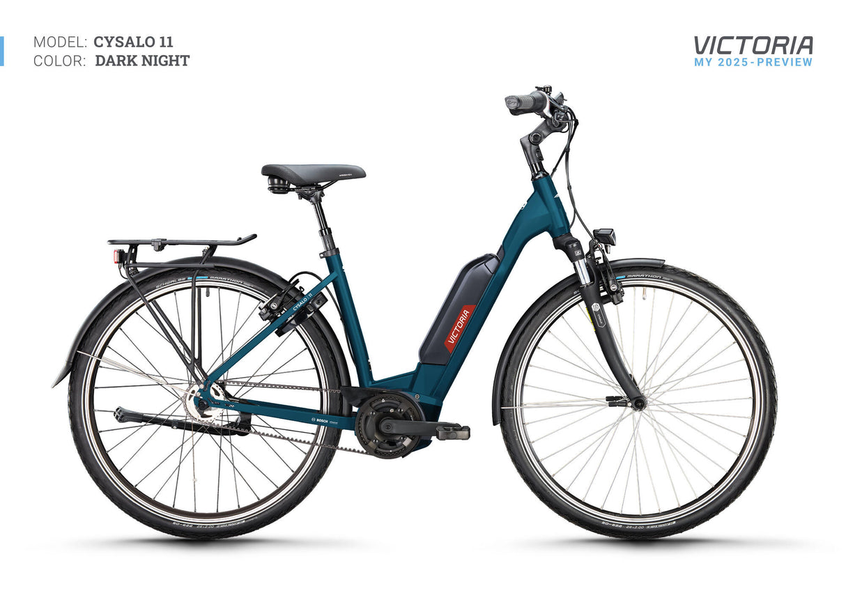 Victoria Elektro-Trekkingrad Cysalo 11 (#1) E-Bike Vic.Cysalo 11 28 56 Low Entry 7SP CB Blau