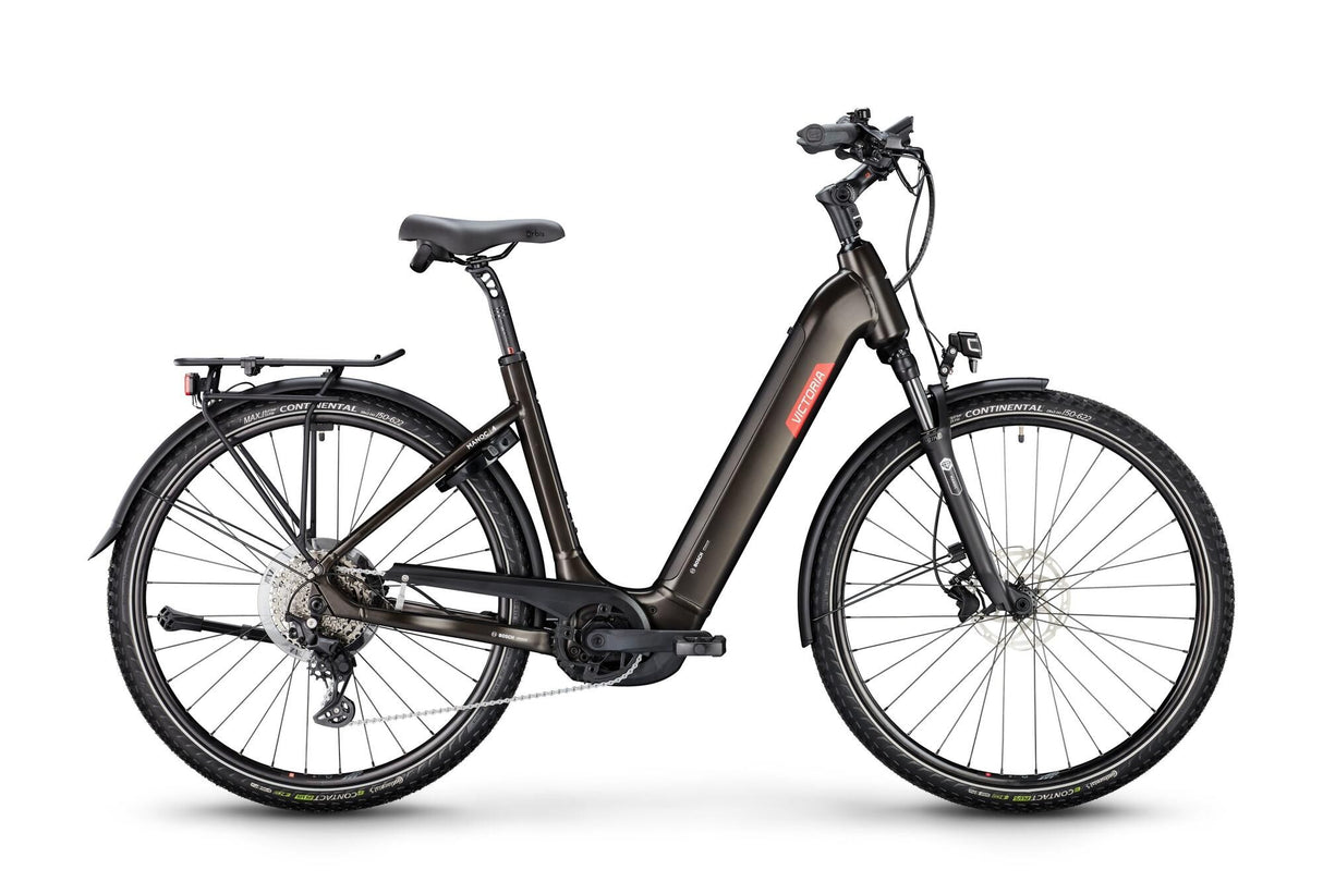 Victoria Elektro-Trekkingrad Manoc 4 (#1) E-Bike Vict. Manoc 4 28 50 10SP Wave Benzin