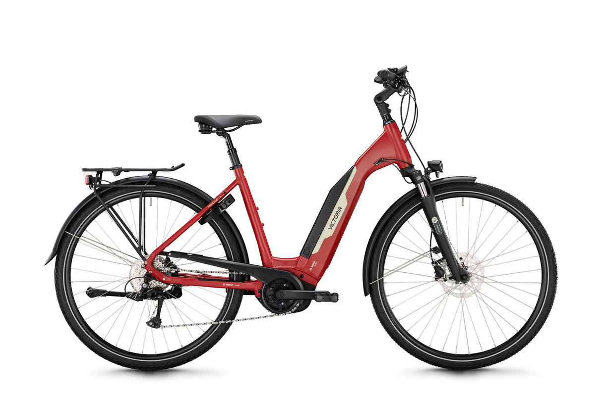 Victoria Elektro-Trekkingrad Tresalo 2 (#1) E-Bike Vict. Tresalo 2 26 45 9sp Wellenrot