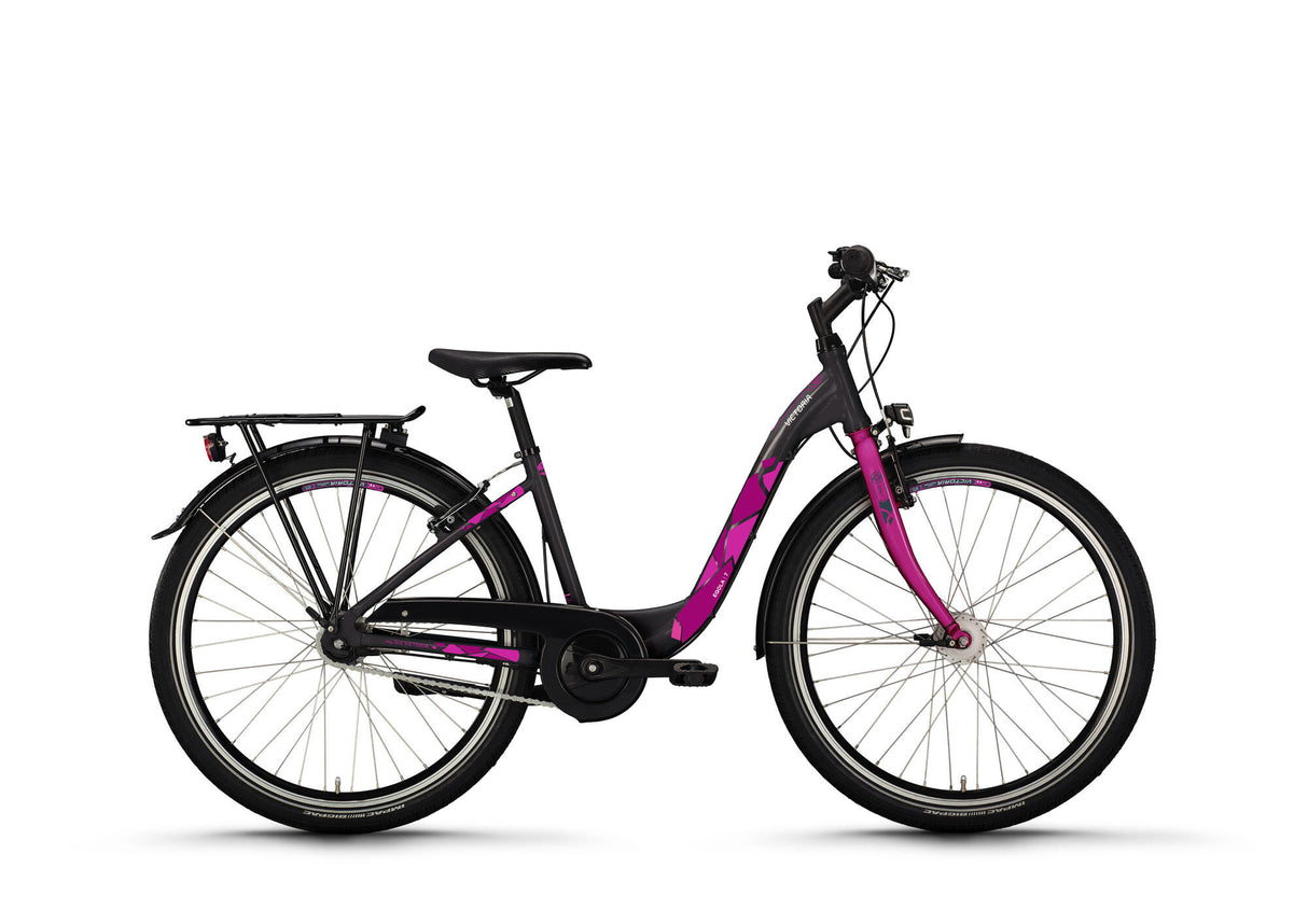 Victoria Jugendfahrrad Eqola 7 Mod. 24 Fahrrad Vict.eqola 7 26 44 Low Entry 7sp pl.grey