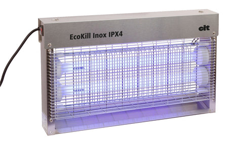 Ecokill elektrische Fliegenbox Edelstahl IPX4 2 x 15 W