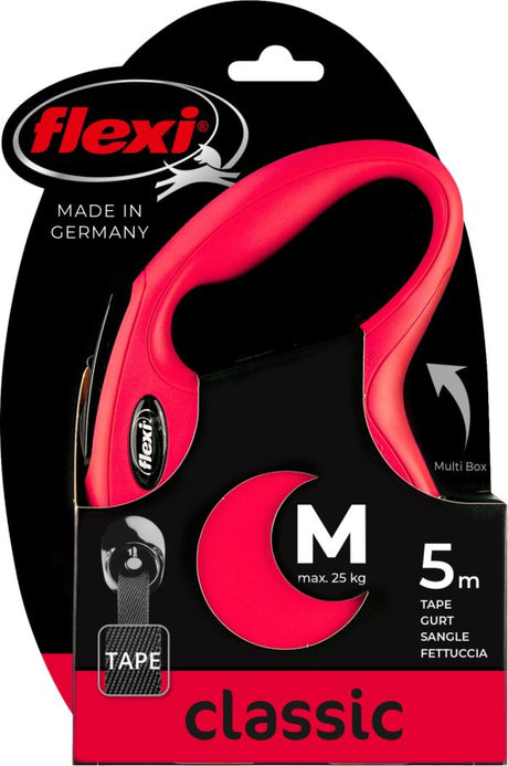 Flexi Products Retractable Line New Classic Reifen rot m 5 Meter bis 25 kg
