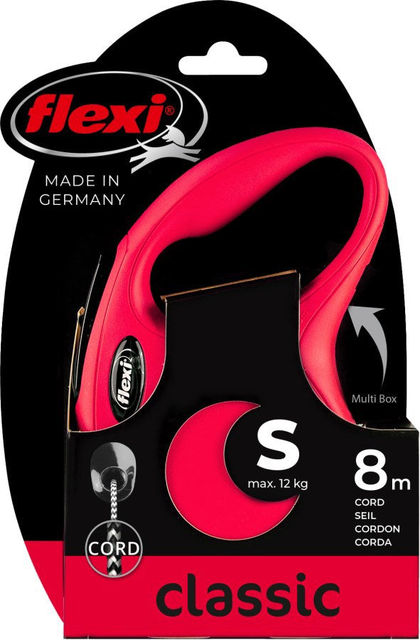 Flexi Products Retractable Line New Classic Cord Rot S 8 Meter bis 12 kg