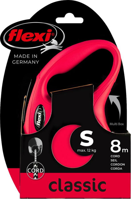 Flexi Products Retractable Line New Classic Cord Rot S 8 Meter bis 12 kg