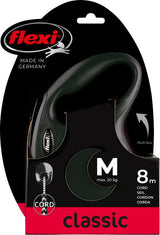 Flexi Products Retractable Line New Classic Cord Schwarz m 8 Meter bis 20 kg