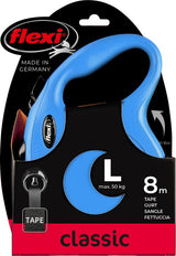 Flexi-Produkte, einziehbare Linie, neuer klassischer Reifen, blau, 8 Meter, bis zu 50 kg