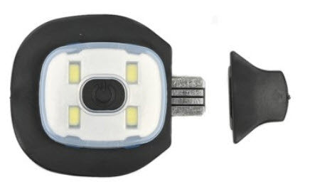 Producten commandomuts gebreid uni kleur met led lamp oplaadbaar