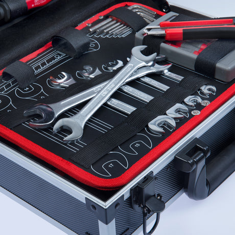 Connex Produkte Werkzeugkoffer 100-teiliger Aluminiumkoffer
