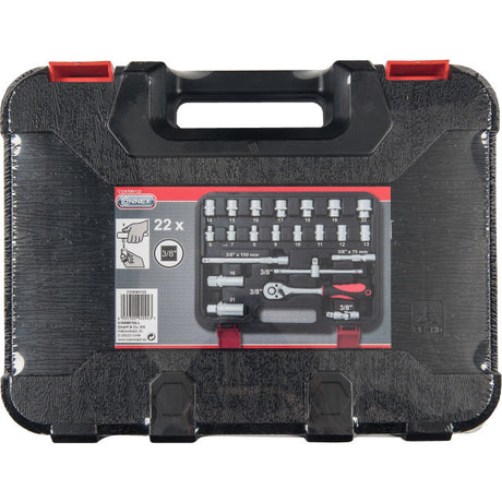 Connex Products Steckschlüsselsatz Profi 3 8 22-teilig