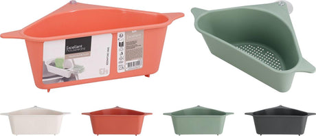 Excellent houseware gootsteen organiser met zuignap kunststof