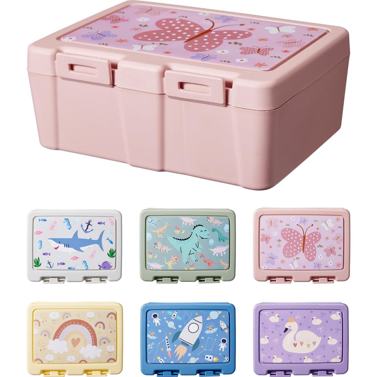 Excellent houseware lunchbox pp met spork 6ass