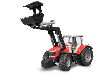 Bruder Traktor Massey Fergusen 7624 mit Frontlader