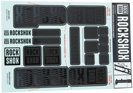 RockShox Dekorset Aufkleberset Stealth