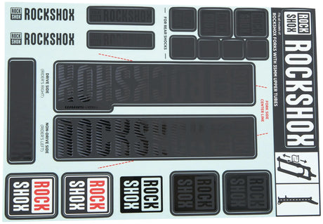 RockShox Dekorset Aufkleberset Stealth