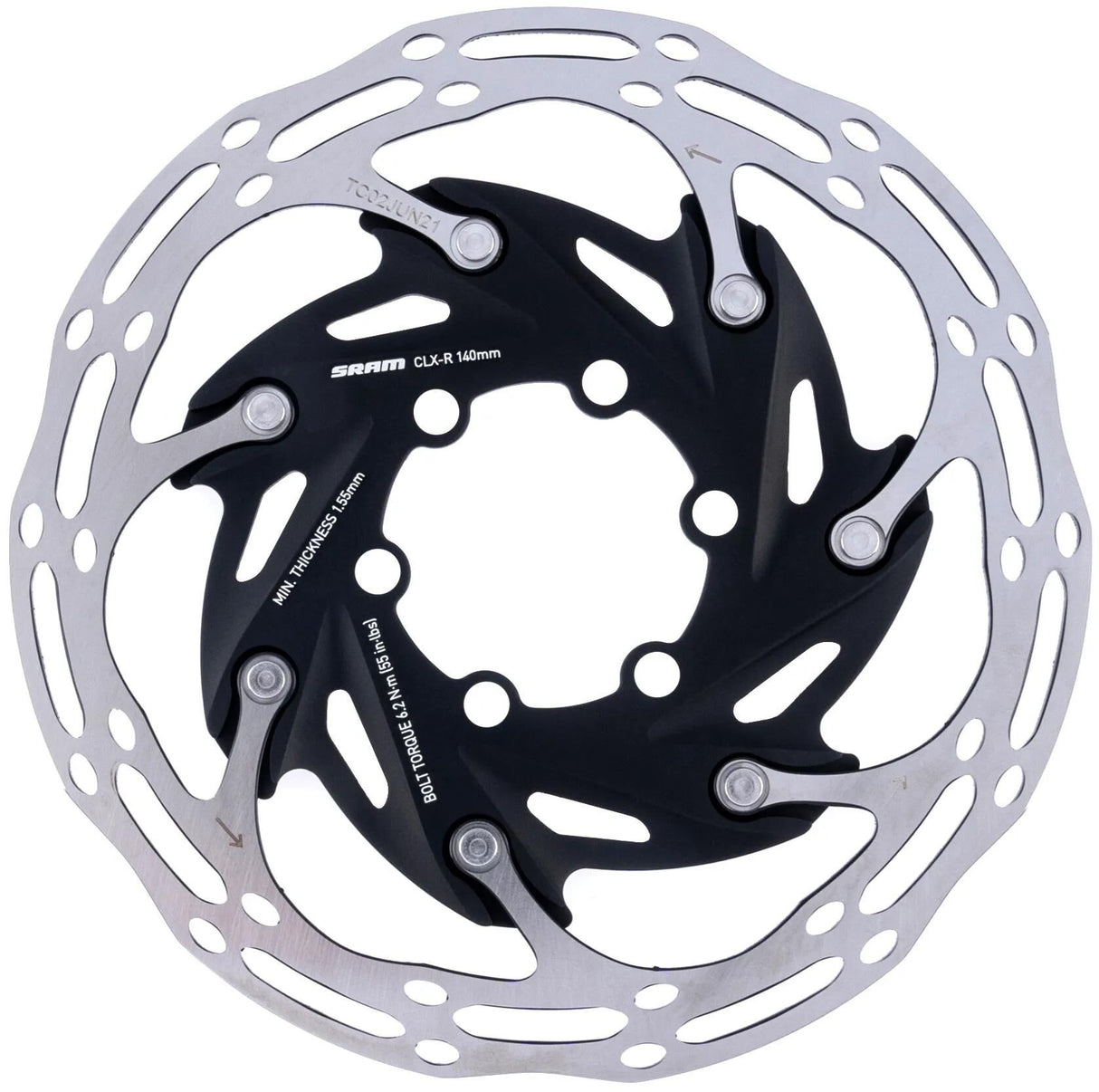 Sram Rotor Mittellinie x Straße 2 Stück 140 mm
