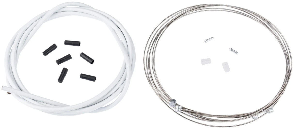 Contec Bremszugset Stop+ CT Bremszugset Stop+ Stahl vorne+hinten komplett weiß