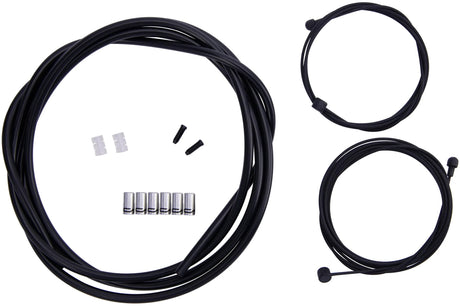 Contec Bremszugset Stop++ CT Bremszugset Stop++ Stahl vorne+hinten komplett schwarz