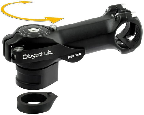 By, Schulz Vorbau Twist SDS Vorbau by.Schulz Vorbau Twist SDS 115 31,8 mm, Alu, schwarz