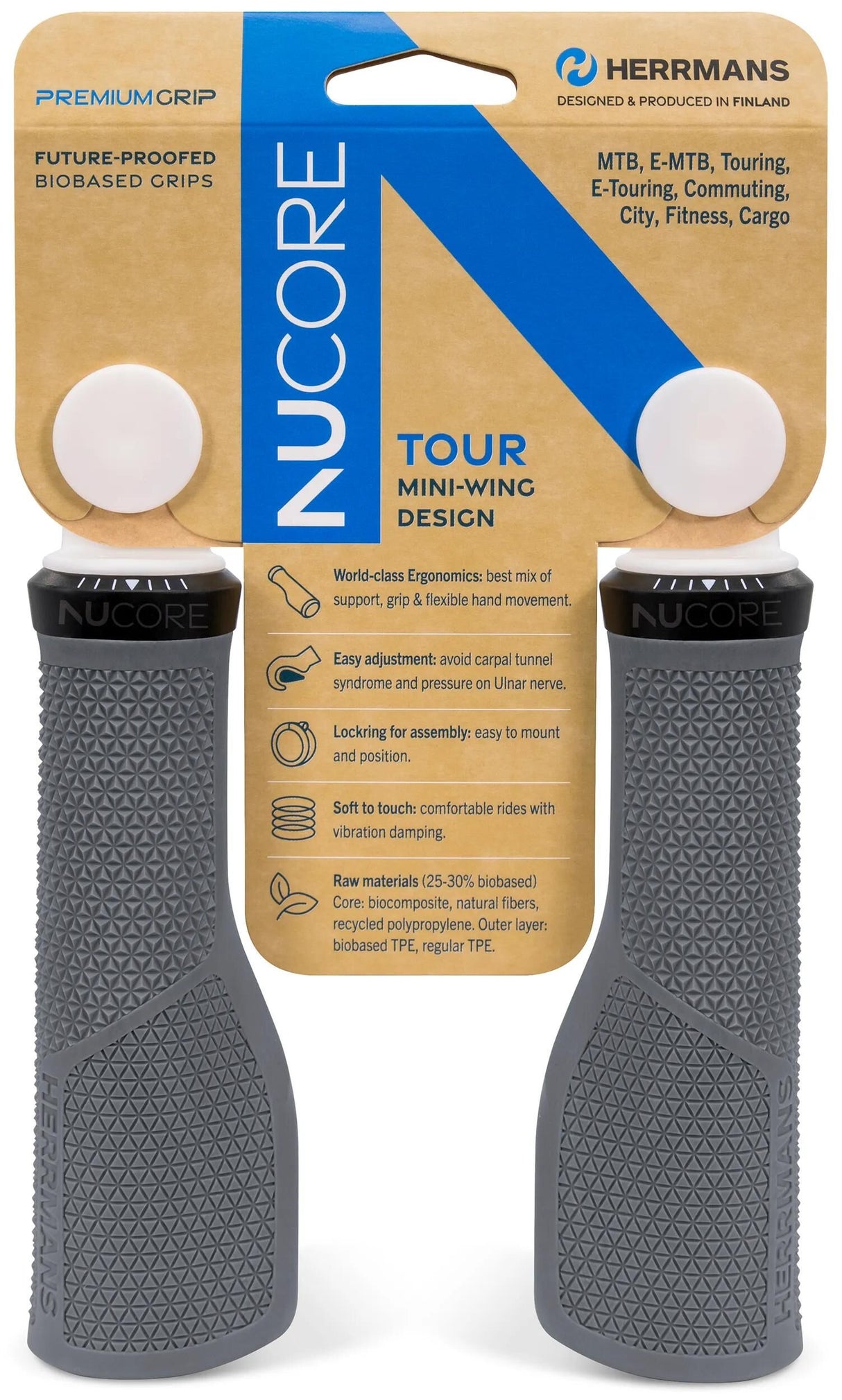 Herrmans Nucore Tour Griffgriff Herramns Nucore Tour 130 mm Spitze grau
