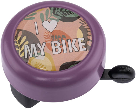 Reich Fahrradklingel I Love My Bike Reichhaltige Motivklingel I Love My Bike Lila Pai