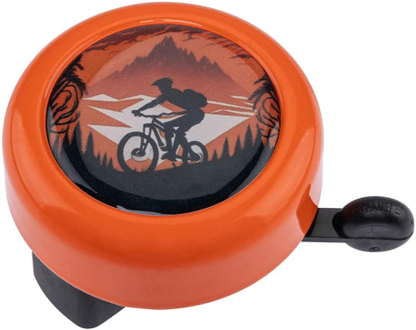 Reich Fahrradklingel Farbe Biker Reichhaltige Motivklingel Farbe Biker Racing Orange