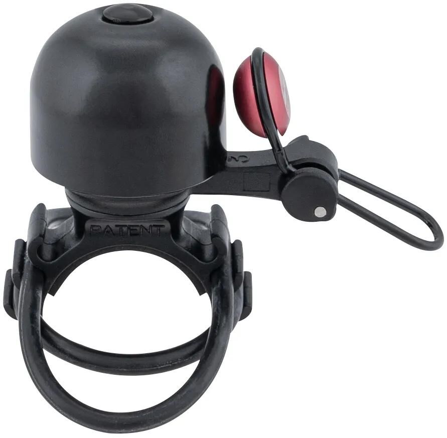 Contec Fahrradklingel Diamond Bing CT Miniklingel Diamond Bing, schwarz rot, uni