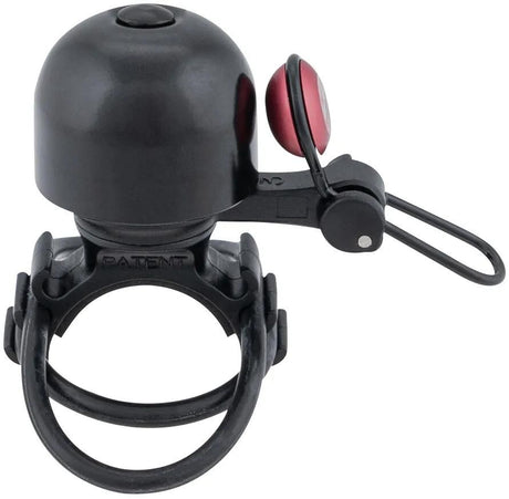 Contec Fahrradklingel Diamond Bing CT Miniklingel Diamond Bing, schwarz rot, uni