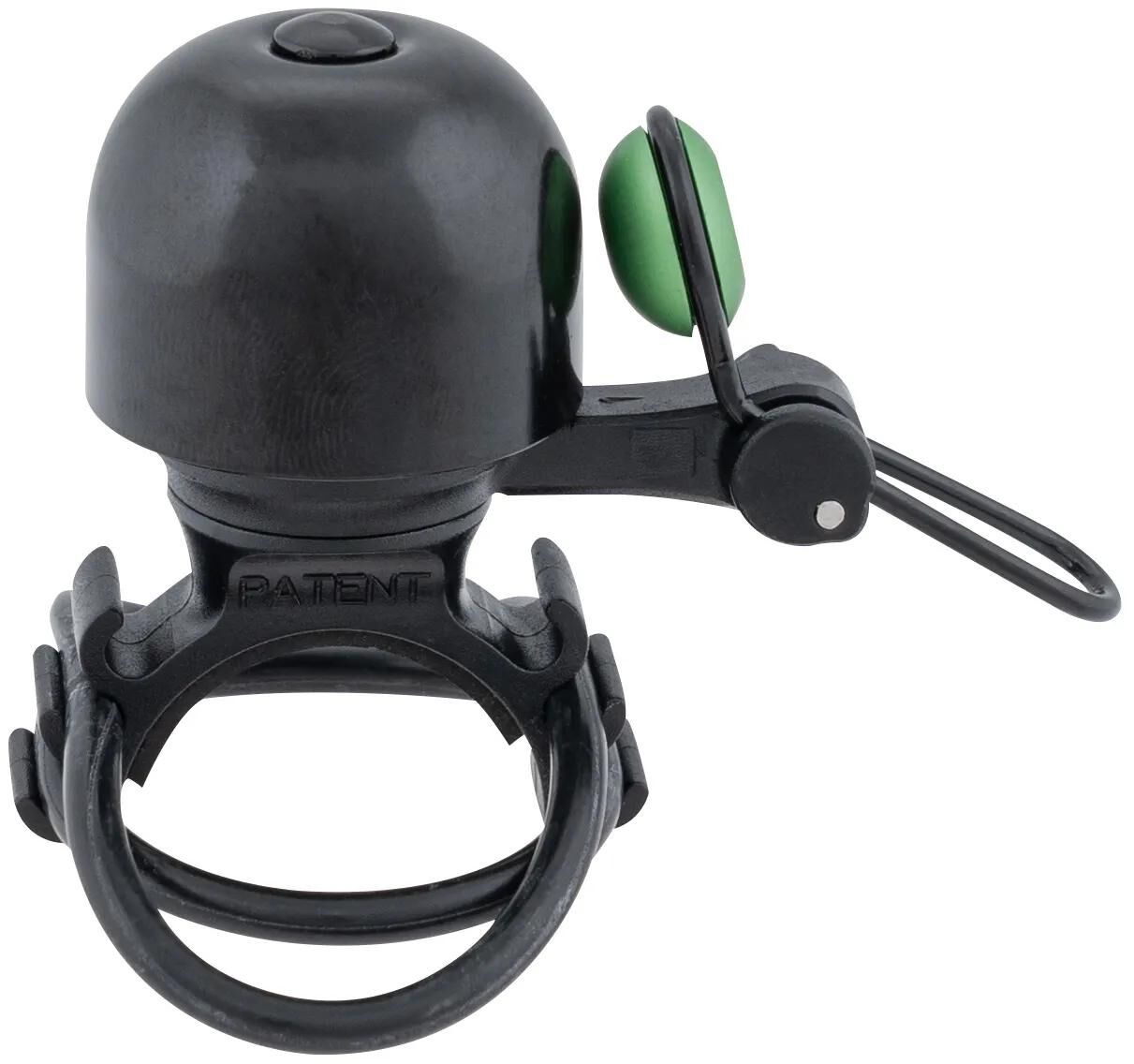 Contec Fahrradklingel Diamond Bing CT Miniklingel Diamond Bing, schwarz grün, uni