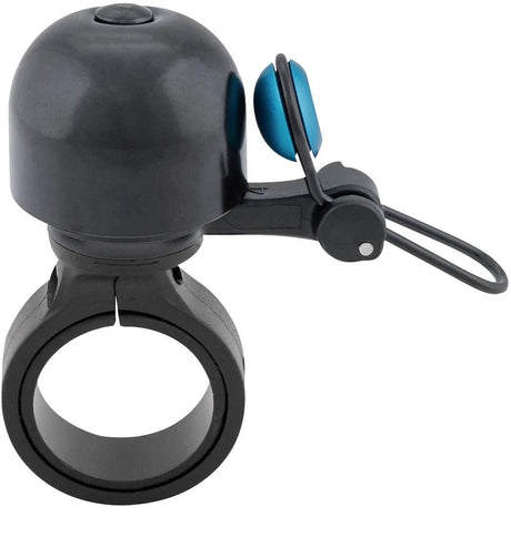 Contec Mini-Fahrradklingel Diamond Bing CT Miniklingel Diamond Bing, Schwarz Blau, 22,2 mm