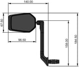 Contec Rückspiegel e-view evo ct Rückspiegel e-vie evo l mit Dazz-Linse
