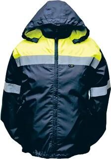 4-Act reflektierender Regenmantel Regenjacke Größe XXL Blau Y Reflex