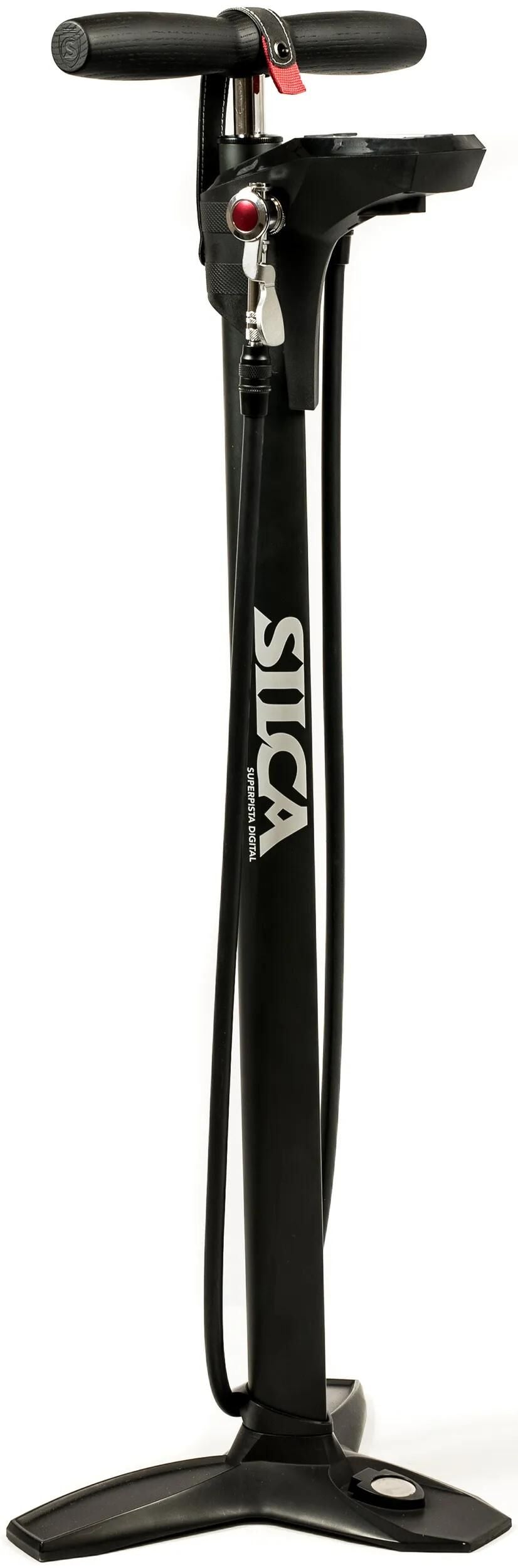 Silca Hochdruckpumpe Superpista Digital Standpumpe Super Pista Digital Schwarz