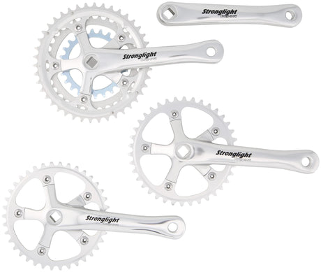 Stronglight Tandem Impact Kurbelgarnitur Kurbelgarnitur Strongl.Tandem Impact Alu, 170 mm