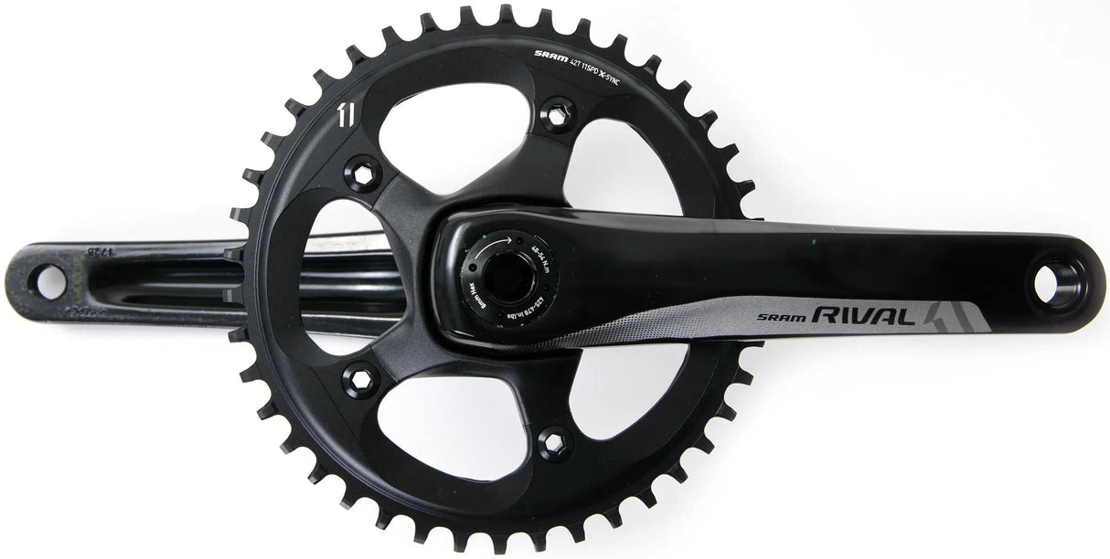 Sram Kurbelgarnitur Rival 1 Kurbelgarnitur Rival 1 BB30 42 Z. 175 mm schwarz