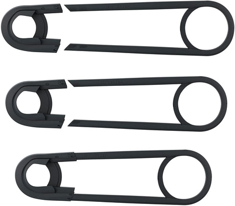 Hebie Chainglider Nexus 5 - Fahrradkettenschutz für 27 oder 30 Zahnausrüstung - E -Bike Accessoire - Schwarz