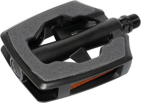 Marwi Pedalset SP-890 sandblockgraues Aluminium mattschwarz