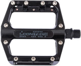 Contec Plattformpedal 2schwarz CT-Pedale 2schwarz MTB m. austauschbare Stifte