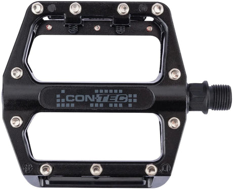 Contec Plattformpedal 2schwarz CT-Pedale 2schwarz MTB m. austauschbare Stifte