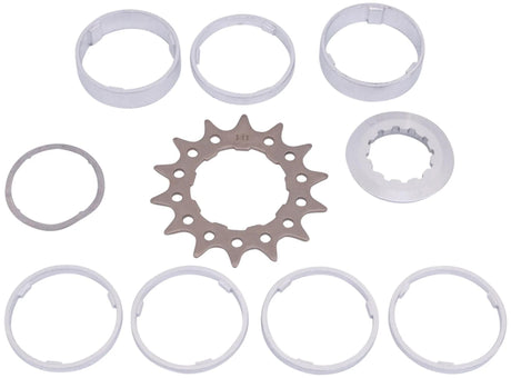 Point-Pitch-Ritzel-Set, Ritzel mit Distanzstück-Set, 14 Zähne