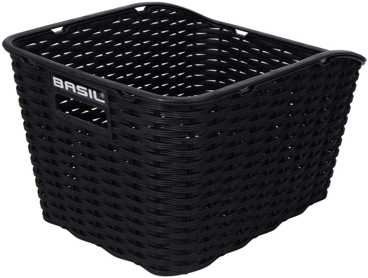 Basilikum Weave WP - Fahrradkorb - auf der Rückseite - schwarz