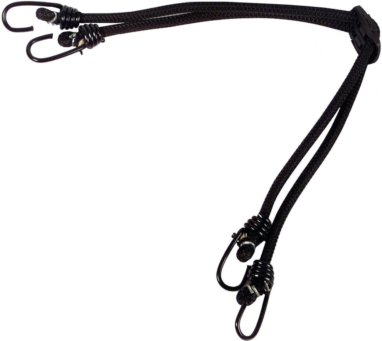 Bibia Bungee-Seil Euro-Befestigungsgurt Euro 4 Haken schwarz