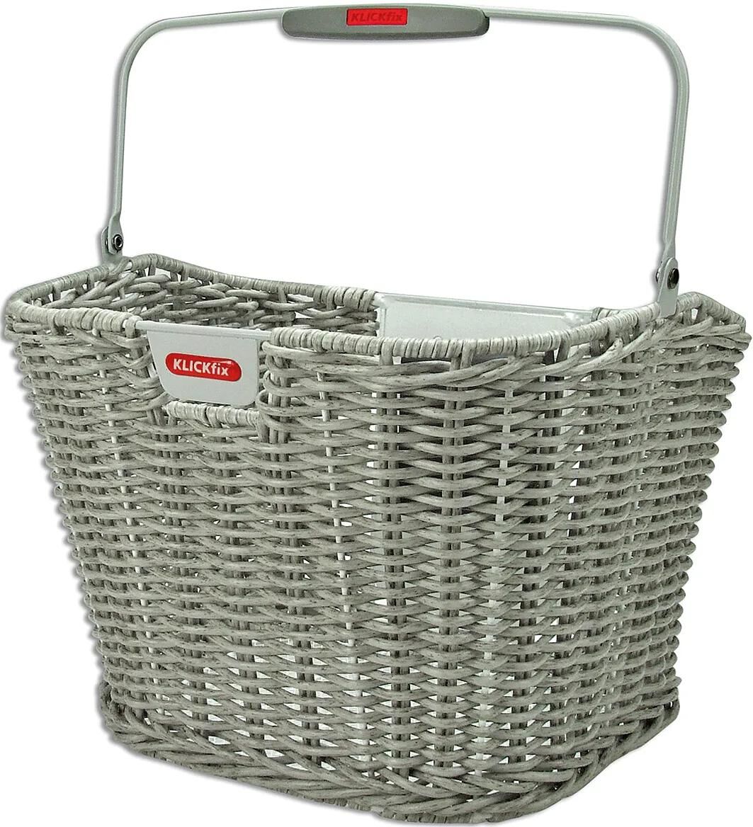 Klickfix Rixen Kaul Korb, vorne structura retro fr.basket r k structura retro steingrau